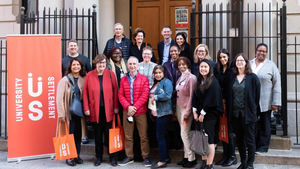 Members of Trinity's Philanthropies team and Vestry visit University Settlement House, November 2021. 