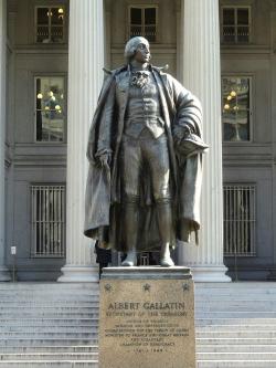 A statue of Albert Gallatin