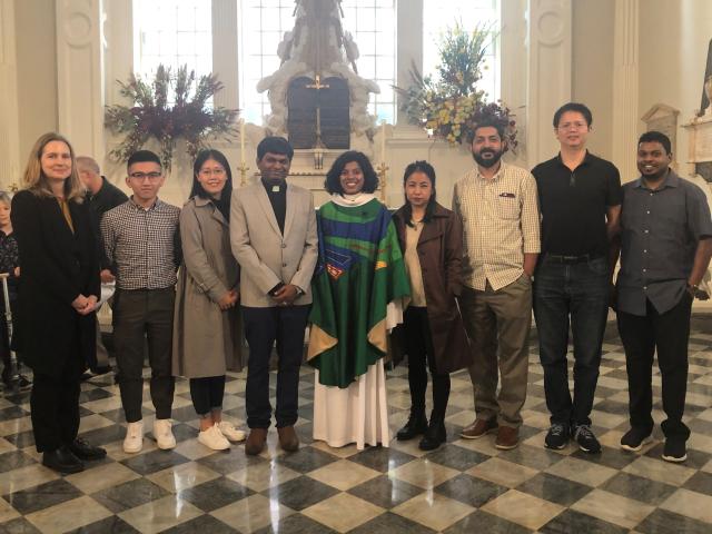 2019-2020 Trinity Union Scholars at St. Paul's Chapel