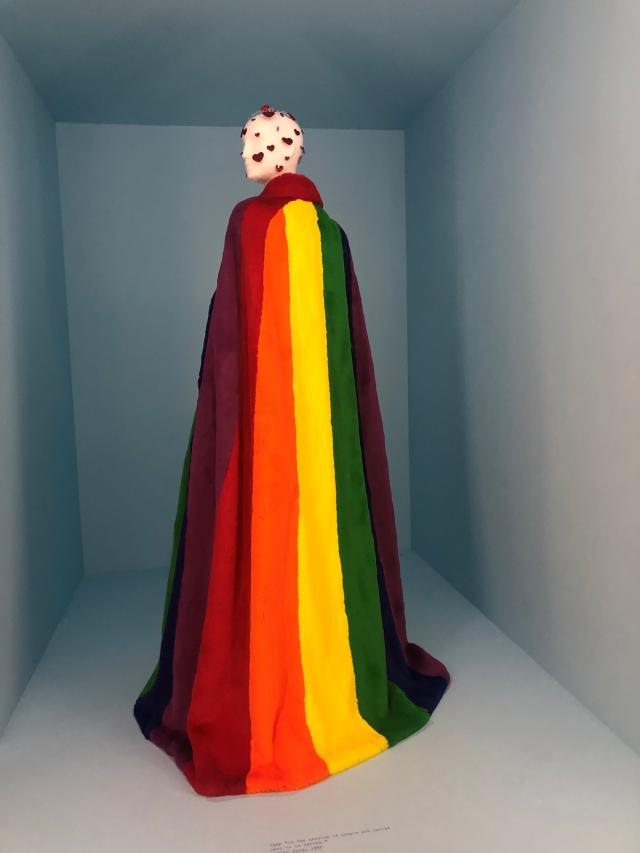 Rainbow Cope on Mannequin
