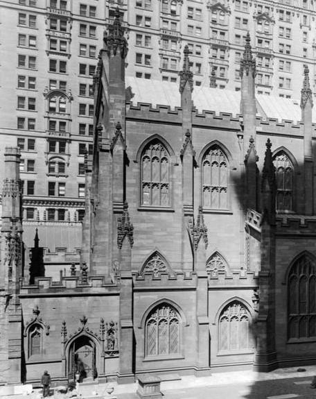 South Facade of Trinity Church Wall Street in the 1920s (approximate)