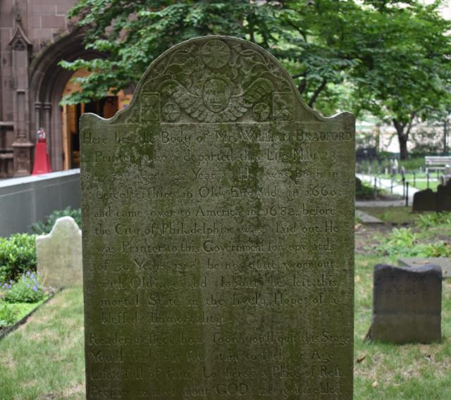Tombstone of William Bradford