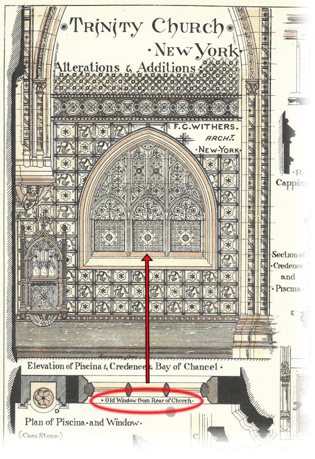 Architect F.C Withers' notes about the 1877 addition to Trinity Church Wall Street