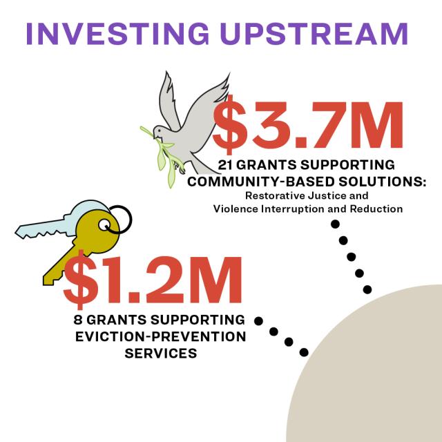 2021 grantmaking infographic - investing upstream