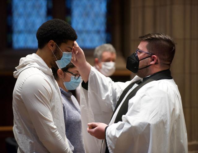 Imposition of Ashes on Ash Wednesday March 2, 2022