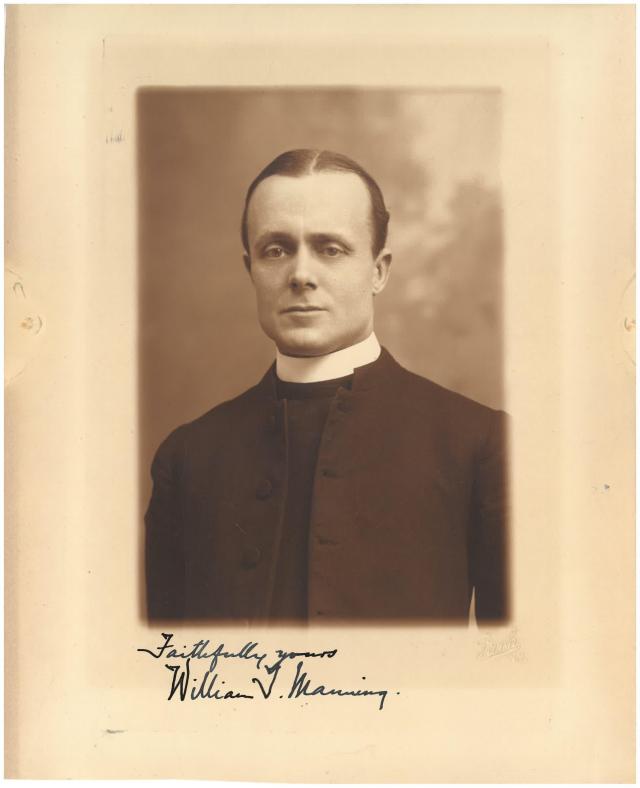 The Rt Rev. William Manning, Trinity's tenth Rector and Later Bishop of New York