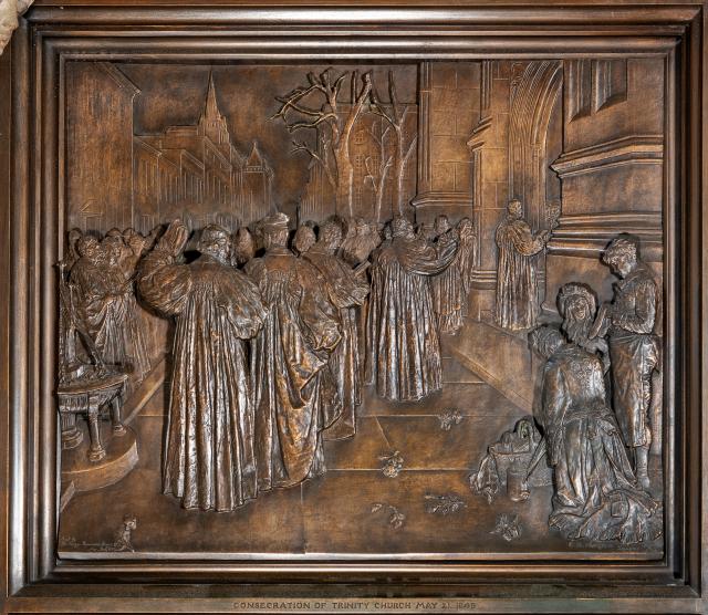 South bronze door, consecration of the 3rd Trinity Church building