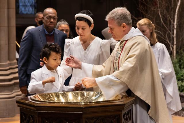 Noah Rasheid Scarlett is baptized on January 8, 2023