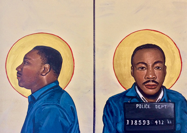 Icon of the Rev. Dr. Martin Luther King, Jr., by Kelly Latimore