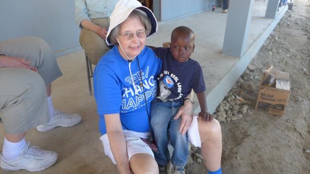 Sister Ann Whittaker in Haiti in 2015
