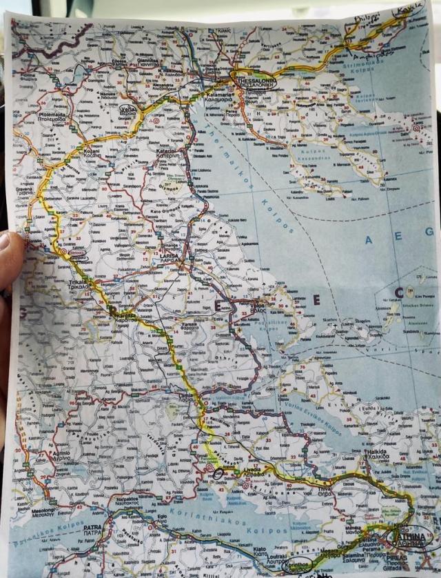 Photo of a map of Greece
