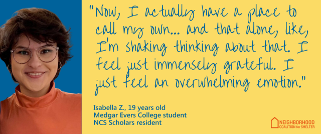 Isabella Zaldaña shares testimony about how life-changing the NCS Scholars program is for her.