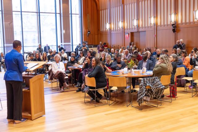 Rikers Island Jail Panel and Audience on October 15, 2023