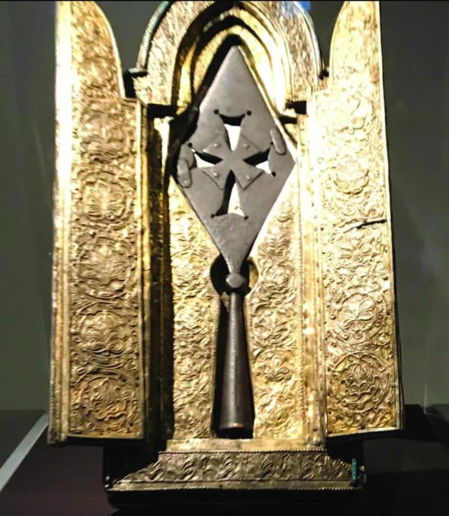 Reliquary of the Holy Lance. (taken at the Metropolitan Museum, New York, November 23, 2018)