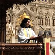  The Rev. Winnie Varghese preaching