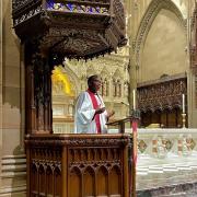 Michael Battle in the pulpit 