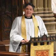 The Rev Elizabeth Blunt preaching on Sunday, May 29, 2022