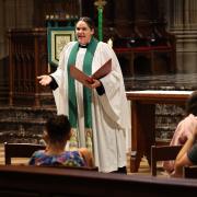 The Rev. Beth Blunt preaches on June 11, 2023