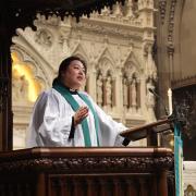 The Rev. Yein Kim preaches at Trinity Church