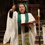 The Rev. Yein Kim preaching on August 27, 2023