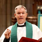 The Rev. Michael Bird preaches in Trinity Church