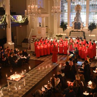 Candlelit service with the Youth Choir