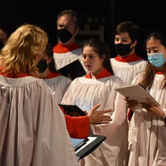 Trinity Youth Chorus sings at an Evensong service