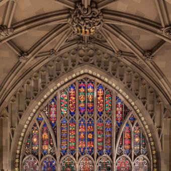 Primary Stained-Glass Window at west end of Trinity Church