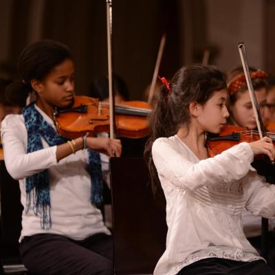 Young violinists perform at Trinity Church