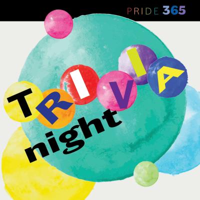 Trivia Night in colorful bubble letters