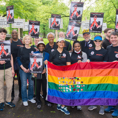 Trinity's team at the AIDS Walk NY 2022