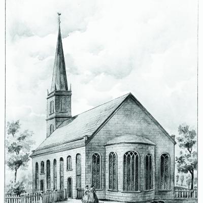 Trinity's first church 1697-1776
