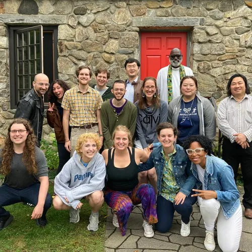 Group of smiling young adults