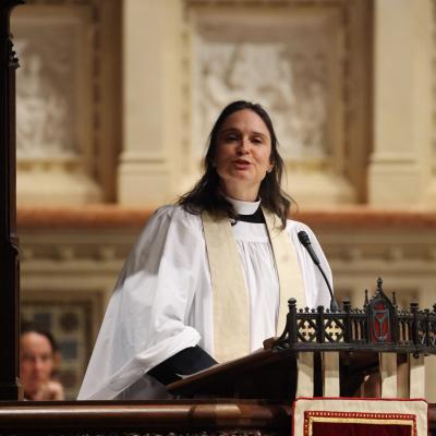 The Rev. Kristin Kaulbach Miles preaching on November 26, 2023